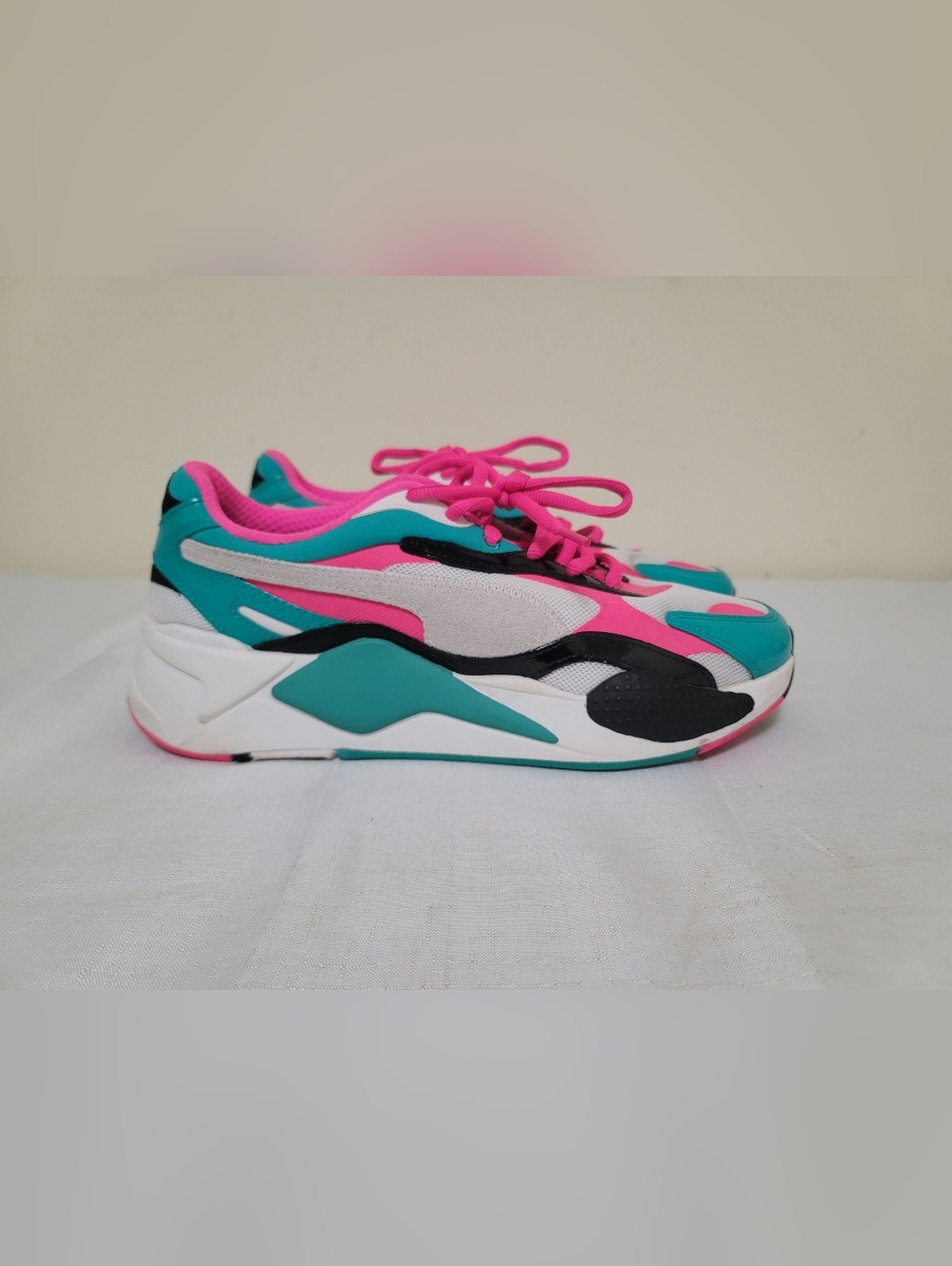 PUMA RS-X3 Pack Green Fluo Pink Size 11